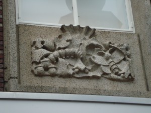 Nijmegen - Burchtstraat (reliëf 1)