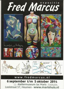 Affiche Fred Marcus tentoonstelling