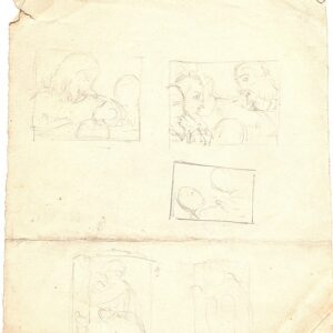 A-029a – Christusscene potlood 200×185 (recto)