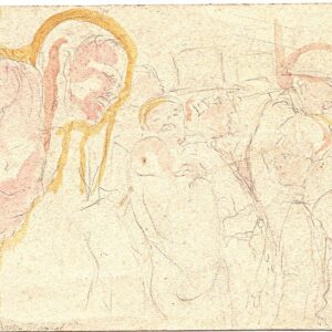 A-055 – Mensen potlood aquarel  83×120