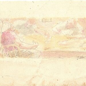 A-074 – Rond de tafel, aquarel s. J Maris 104×201