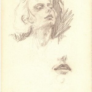 A-087 – V portretstudie potlood 286×167