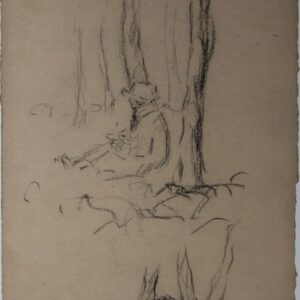 A-098 – Zittende man tegen boom