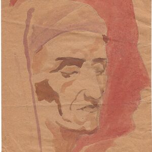 B-003 – 1931 Dante in zelfportret aqua en potl 271×180 sd 1931