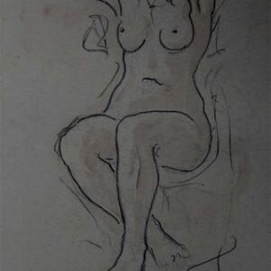 C-017 – 1942 Zittend Naakt