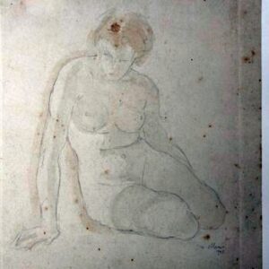 C-081 – Zittend vrouwelijk naakt 2