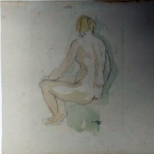 C-082 – Zittend vrouwelijk naakt 3