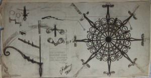Studietekening, ges. ged. 1950 (D-001)