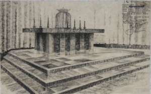 Ontwerptekening altaar (D-044)