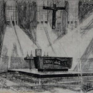 D-055 – 1958 Ontwerp altaar zou Afferden L. zijn (1)