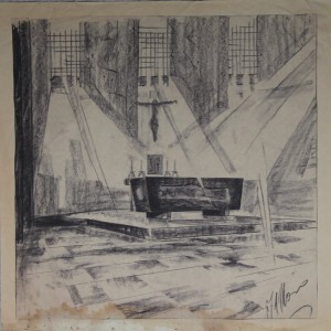 D-056 – 1958 Ontwerp altaar zou Afferden L. zijn (2)