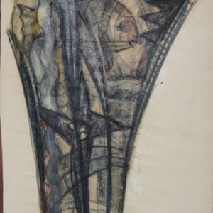 D-074 – Compositie met vis en net (2)