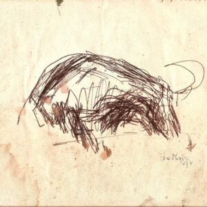 G-027a – 1994 Stier (recto) stift 227×329 sd 1994