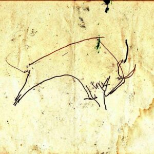 G-027b – 1994 Stier (verso) stift 227×329 sd 1994