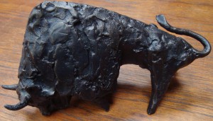 Stierhoogte: 11 cmbreedte: 22 cmdiepte: 10 cm € 40,-
