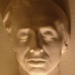 Dodenmasker Chopin in 1849 gemaakt door Auguste Clésinger